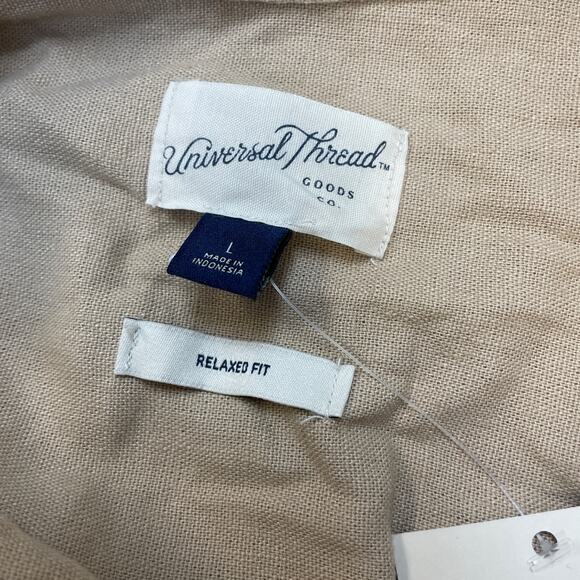 A New Day Women's Slim Fit Boyfriend Tailored Long Sleeve Button Down Shirt L - Picture 4 of 5